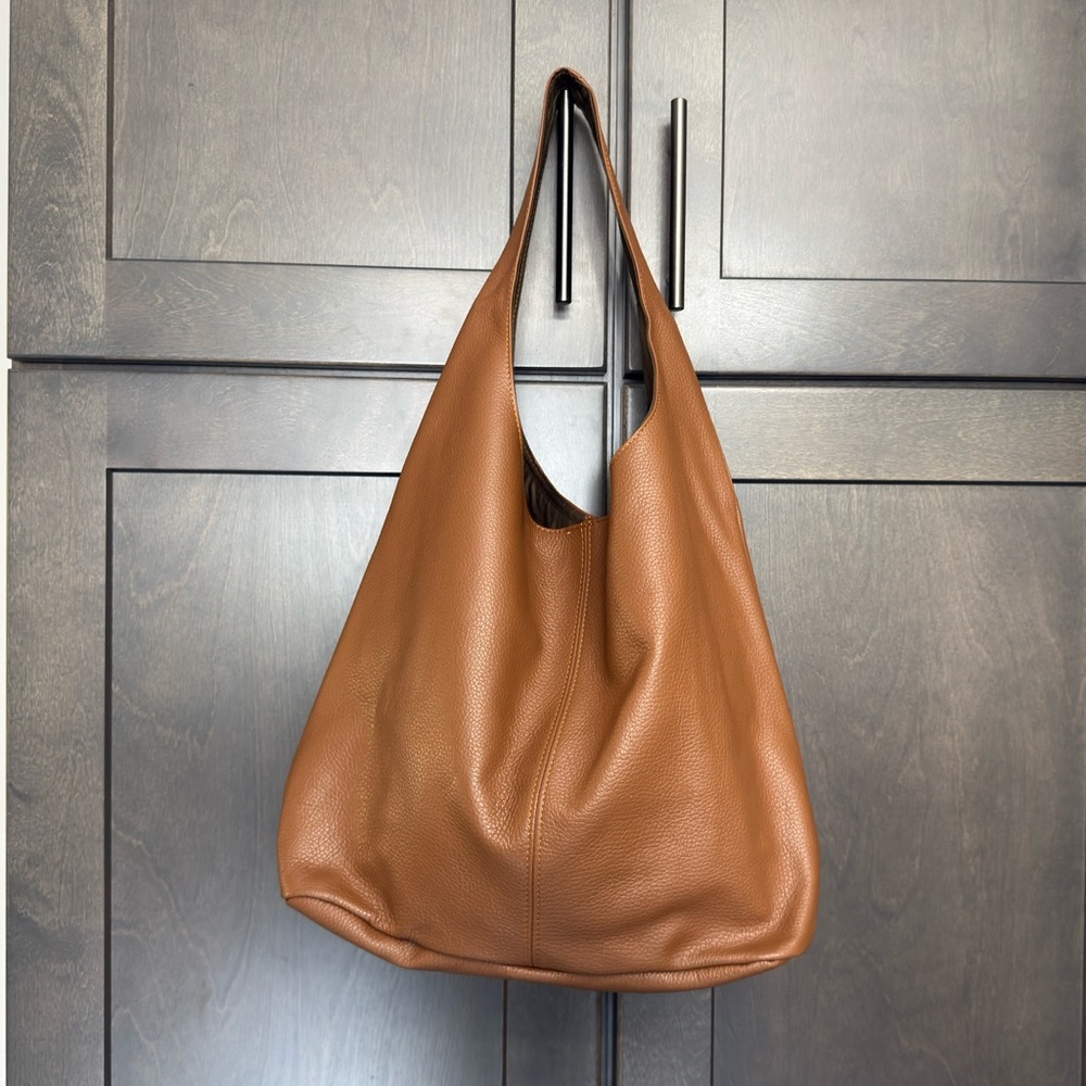 Scarlett Chestnut Leather Hobo